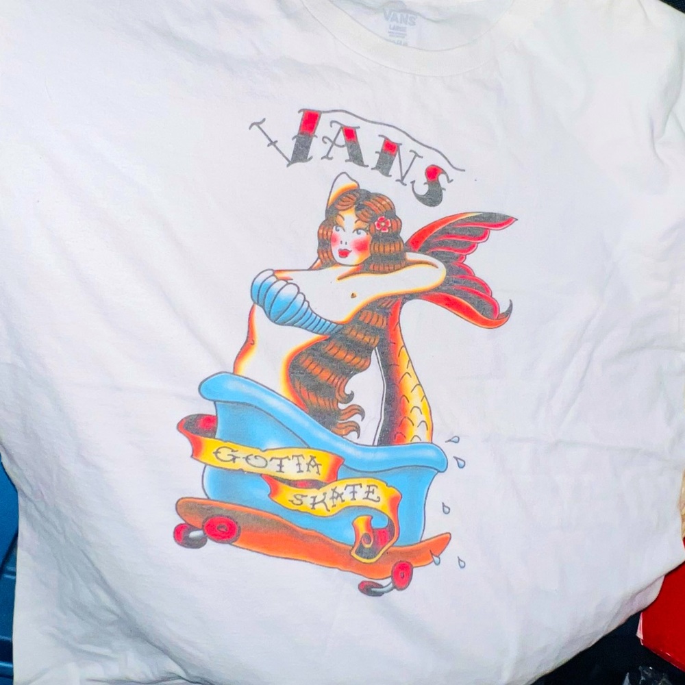 Vans Mermaid SailorJerry designed shirt L
